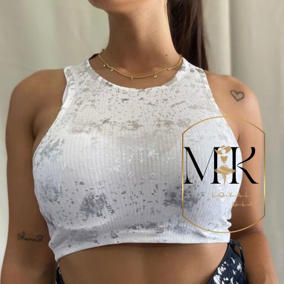 Crew Neck Crop Tank