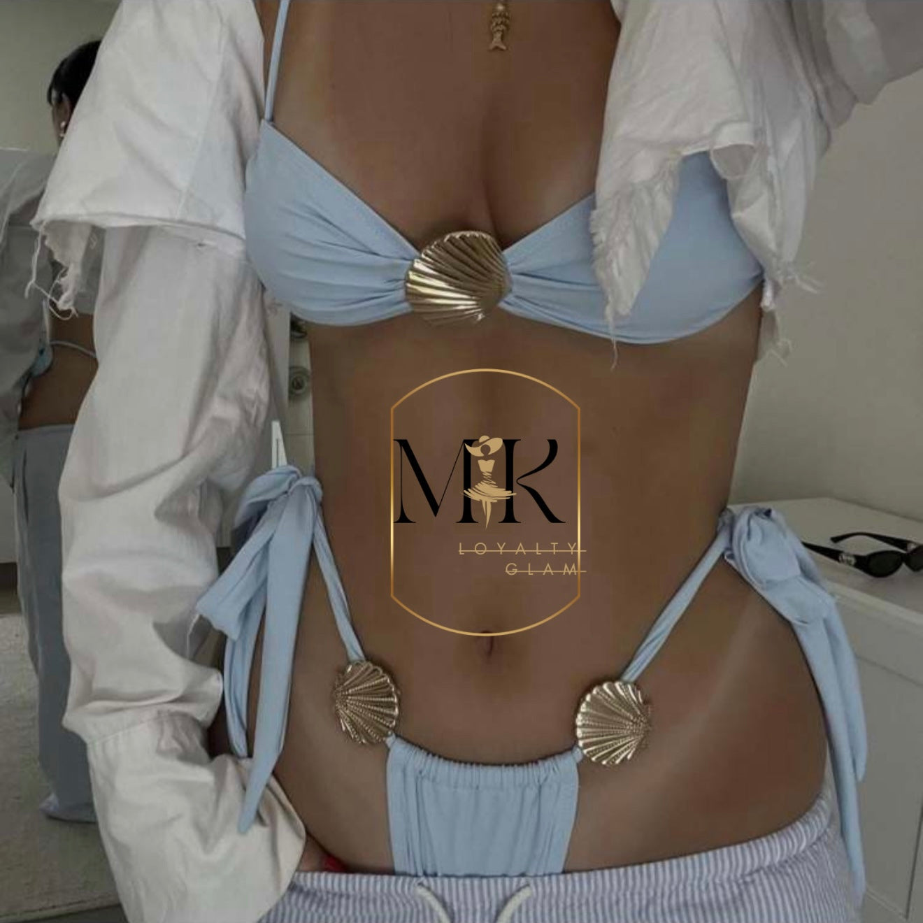 Metal Bikini Light Blue
