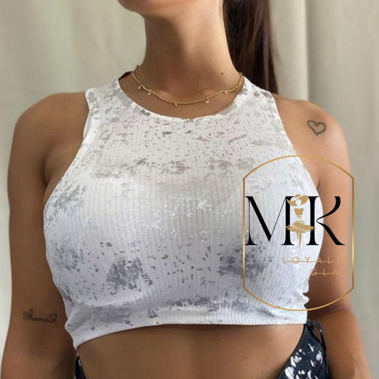 Crew Neck Crop Tank